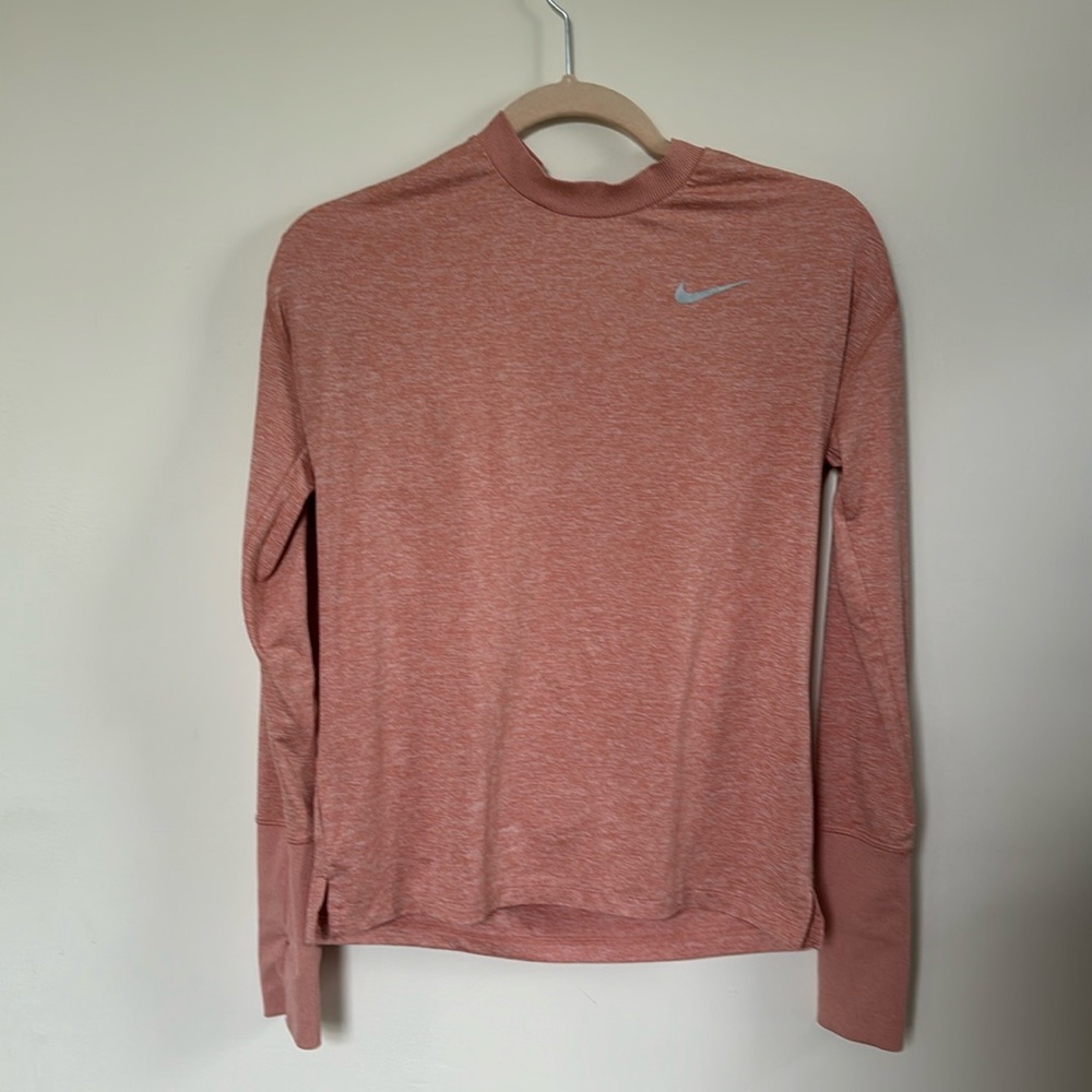 Nike Running DRI-FIT long sleeve workout top.